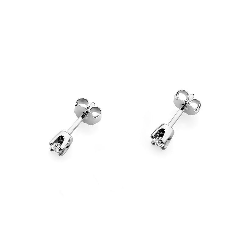 Náušnice KO034 Diamant 2 x 0,10ct biele zlato Au 585/1000 - 1