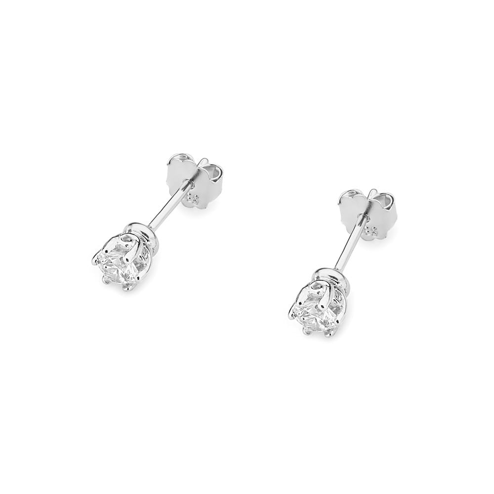 Náušnice KO068 Diamant 2 x 0,15ct biele zlato Au 585/1000 - 1
