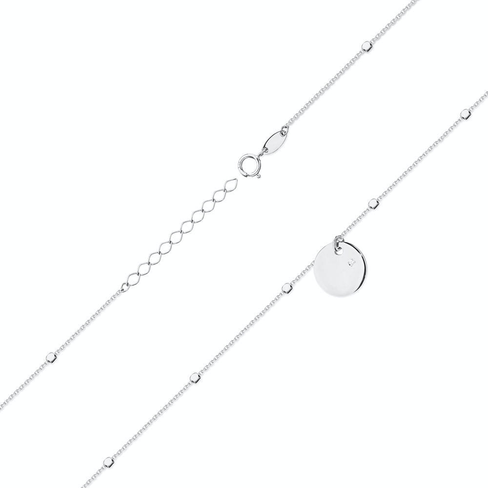C039 náhrdelník s diamantmi biele zlato Au 585/1000 - 1
