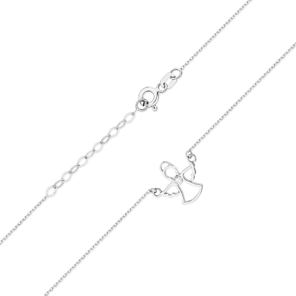 C044 náhrdelník s diamantmi biele zlato Au 585/1000 - 1