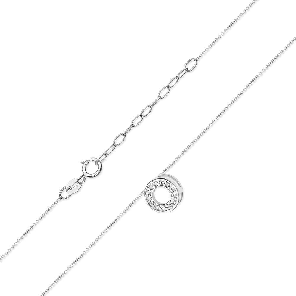 C014 náhrdelník s diamantmi biele zlato Au 585/1000 - 1