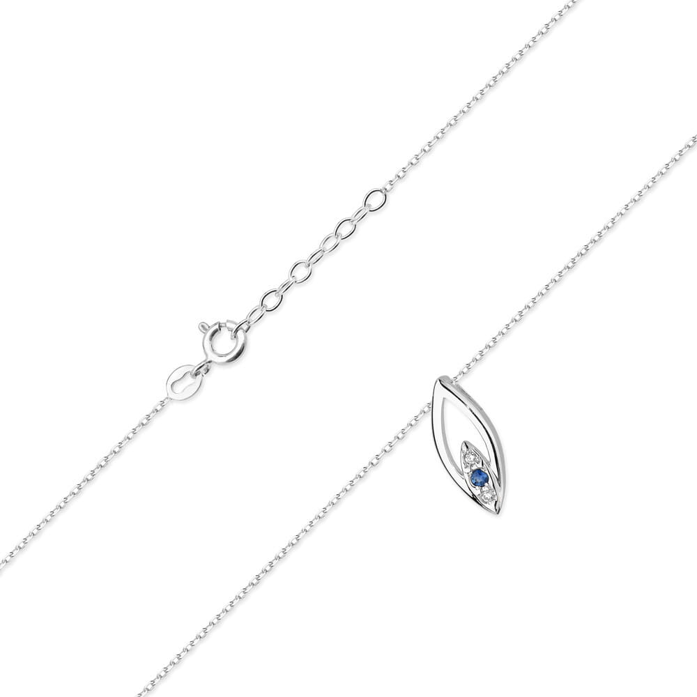 C031 náhrdelník s diamantmi biele zlato Au 585/1000 - 1