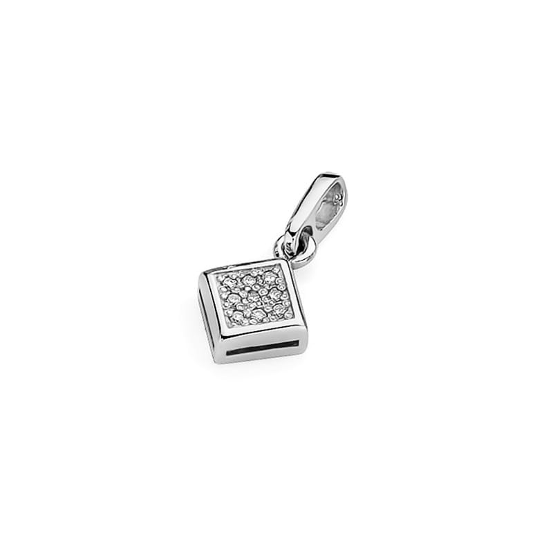 Z036 prívesok s diamantmi biele zlato Au 585/1000 - 1