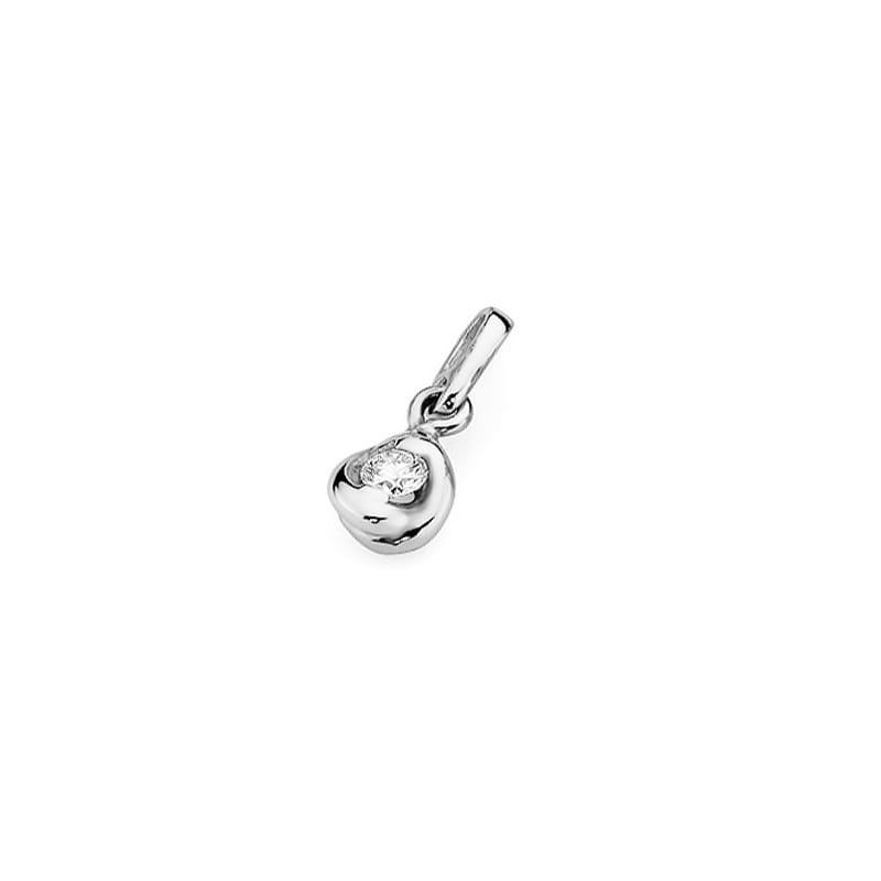 Prívesok Z044 Diamant 0,10ct biele zlato Au 585/1000 - 1
