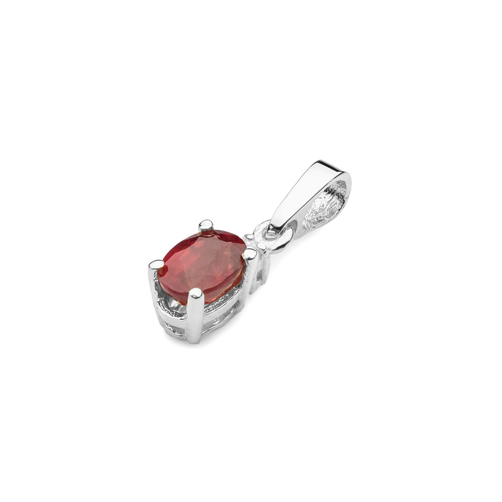 Z001 Ruby prívesok 0.60ct biele zlato Au 585/1000 - 1
