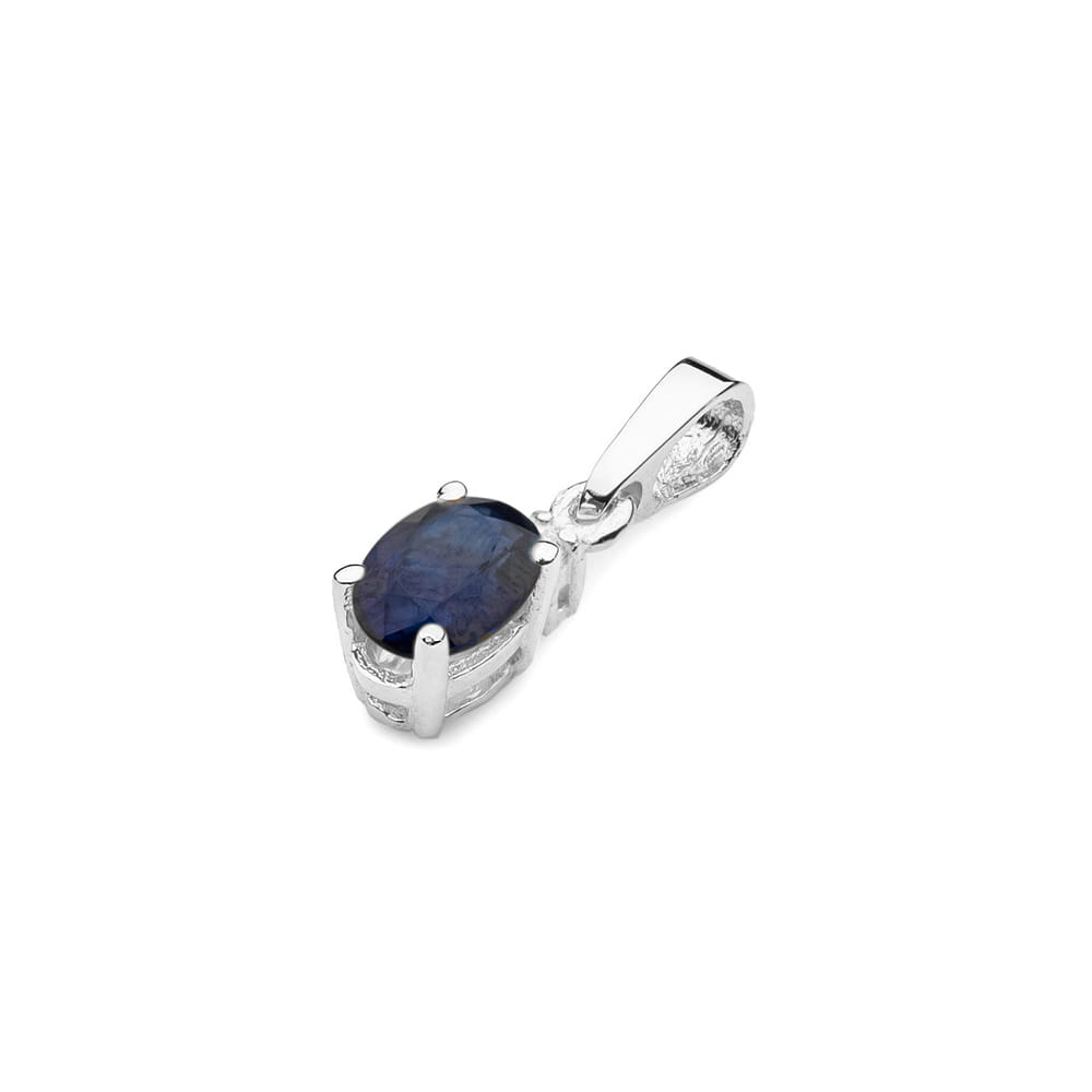 Z001 Zafírový prívesok 0,70ct biele zlato Au 585/1000 - 1