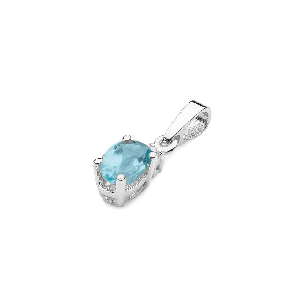 Z001 Topaz prívesok 0,50ct biele zlato Au 585/1000 - 1