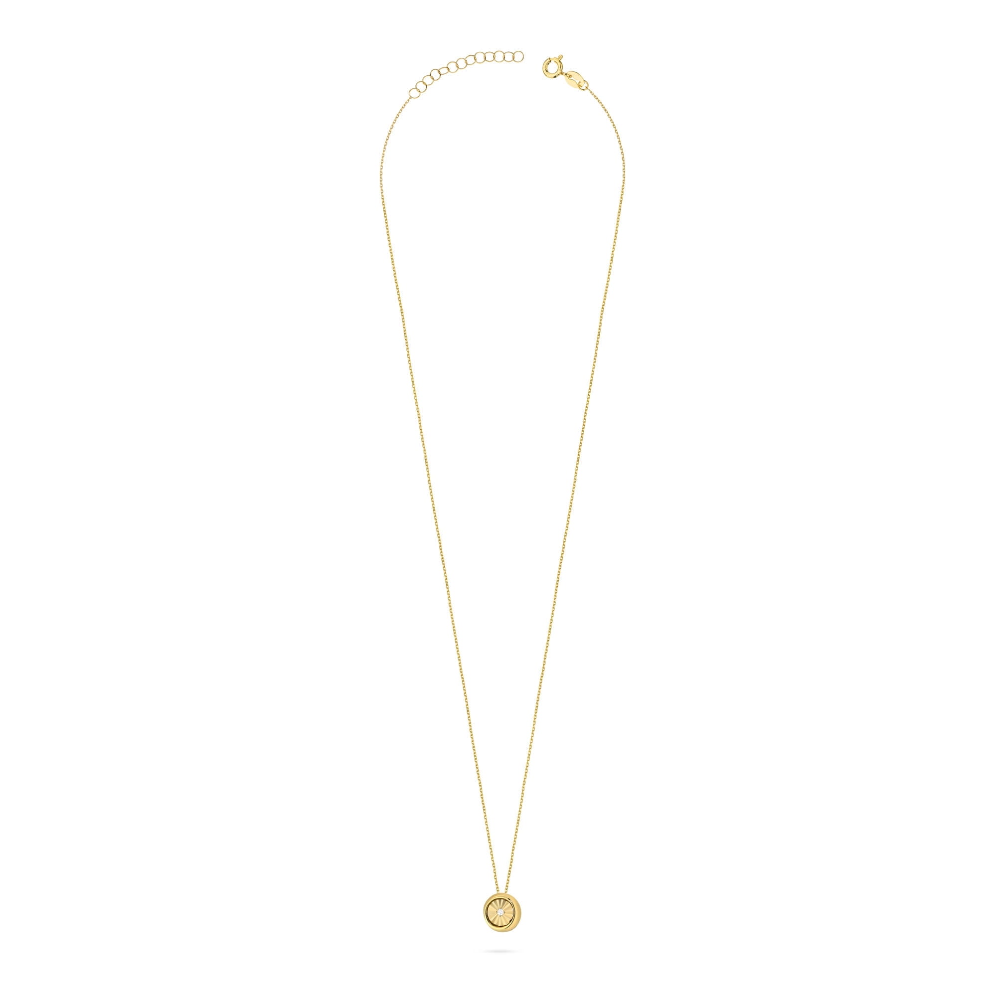 Náhrdelník N0077 Diamant 0,005ct žlté zlato Au 585/1000 - 1