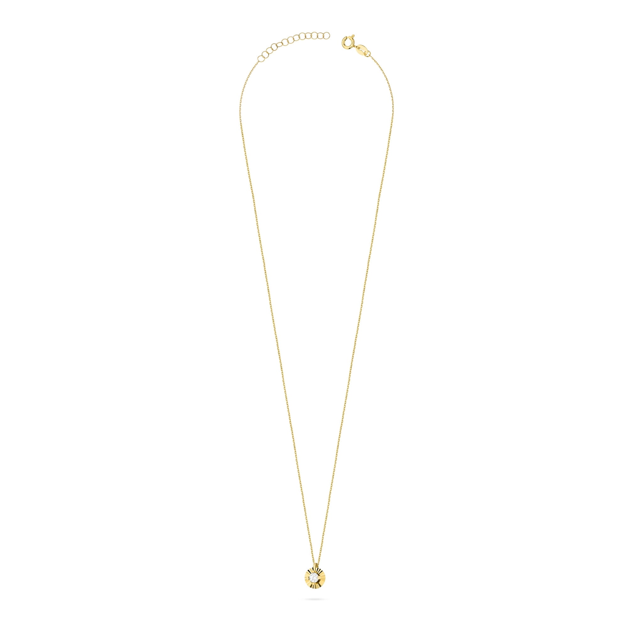 Náhrdelník N0078 Diamant 0,15ct žlté zlato Au 585/1000 - 1