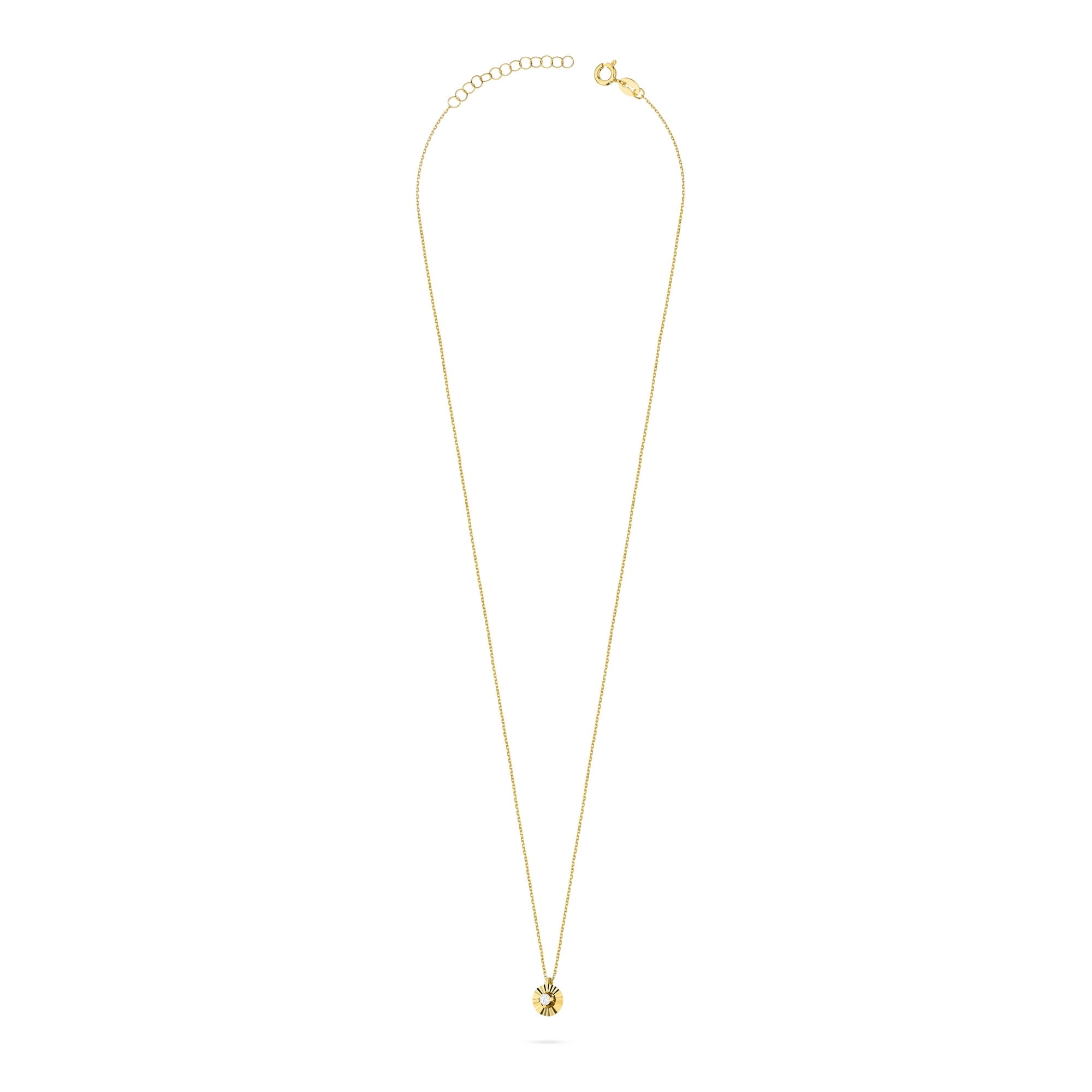Náhrdelník N0080 Diamant 0,10ct žlté zlato Au 585/1000 - 1