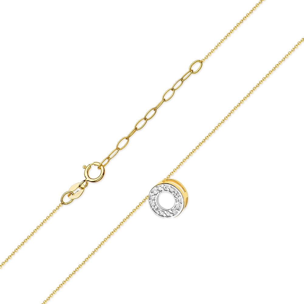 C014 náhrdelník s diamantmi žlté zlato Au 585/1000 - 1