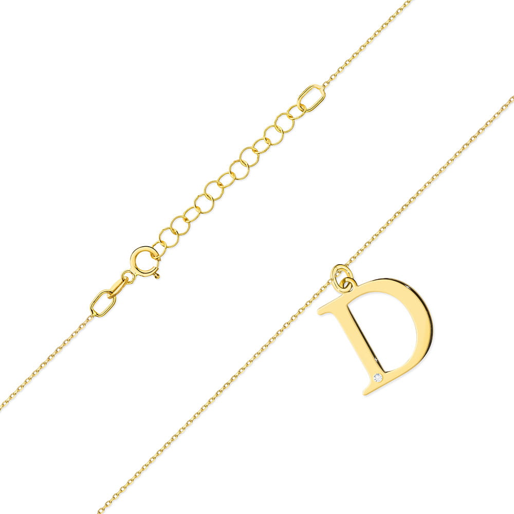 C069 náhrdelník s diamantmi žlté zlato Au 585/1000 - 1