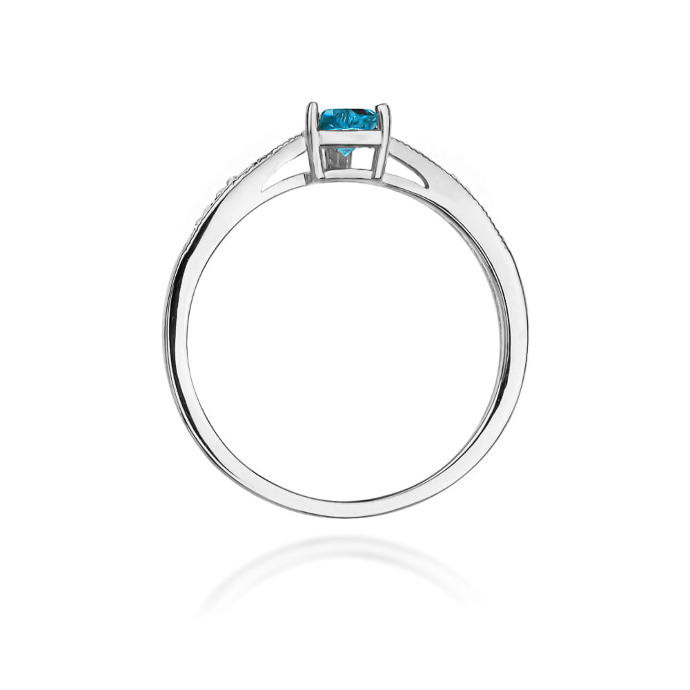 W065 Topaz prsteň 0,50ct biele zlato Au 585/1000 - 2