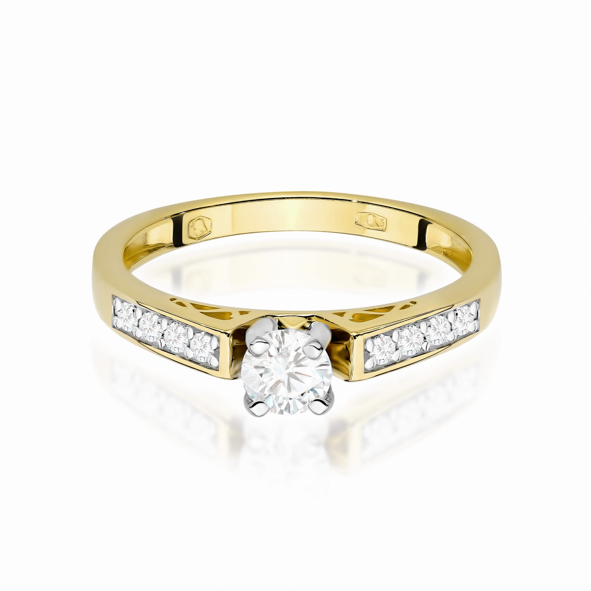 Prsteň W0198 Laboratory Diamond 0,30ct žlté zlato Au 585/1000 - 1