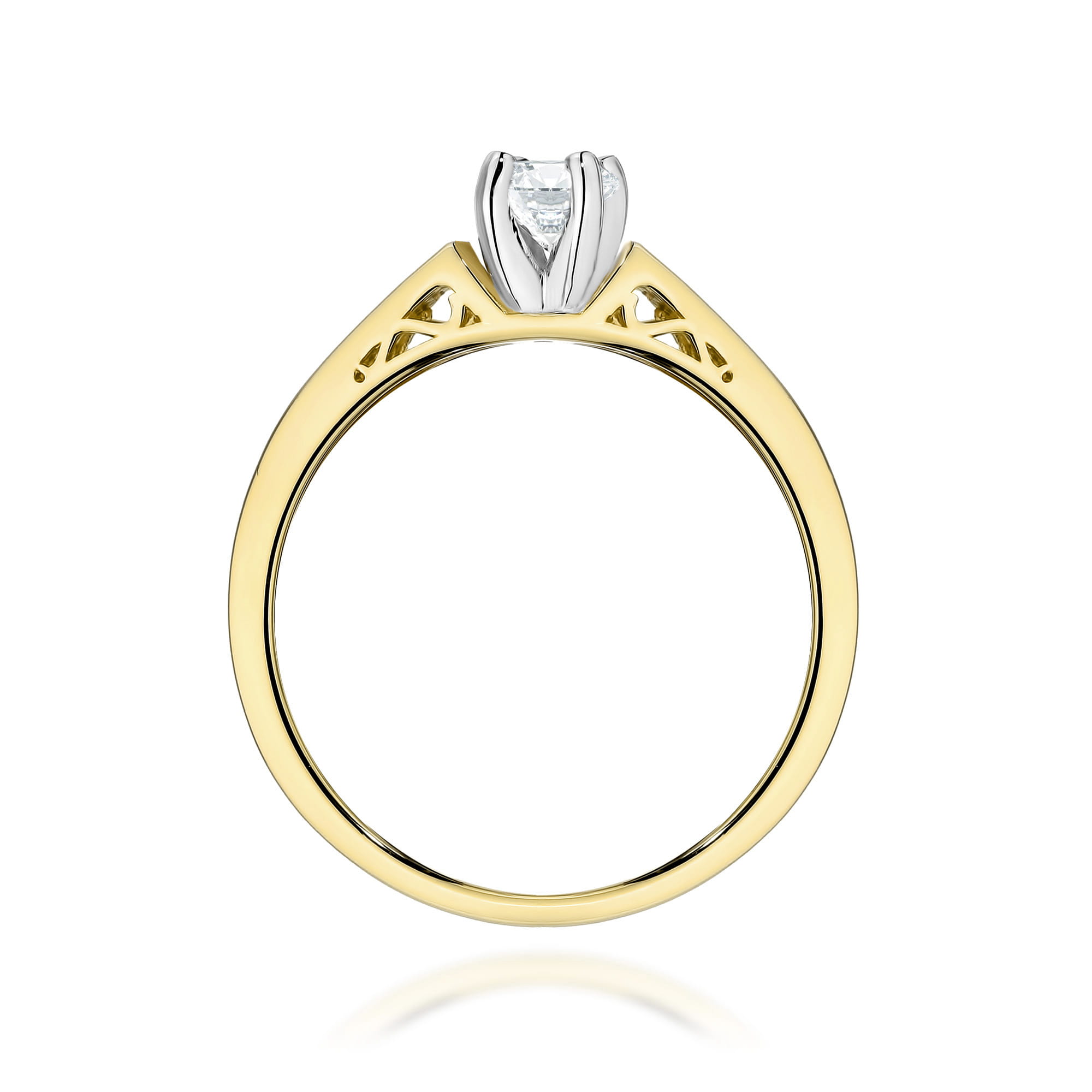 Prsteň W0198 Laboratory Diamond 0,30ct žlté zlato Au 585/1000 - 2