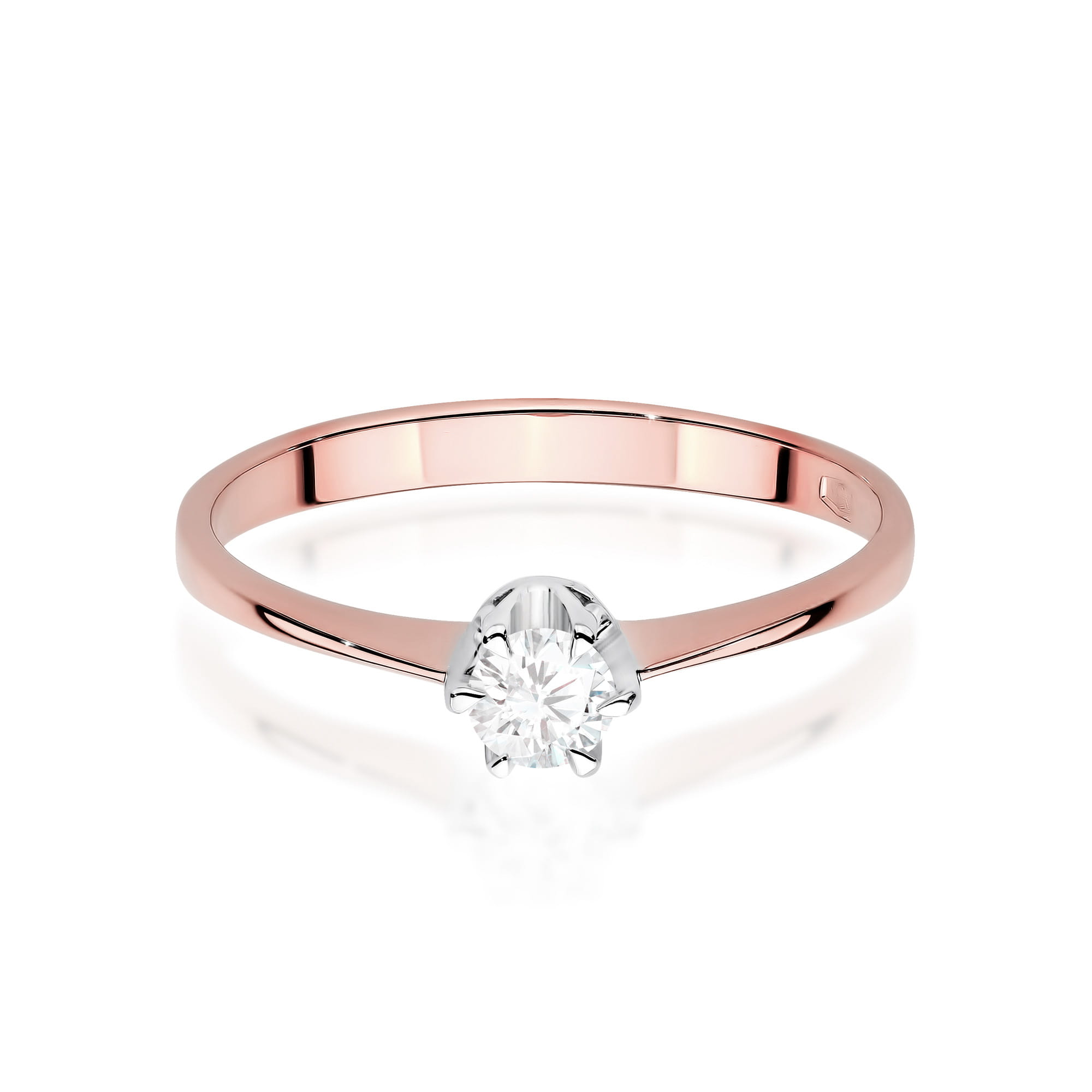 Prsteň W0220 Laboratory Diamond 0,20ct ružové zlato Au 585/1000 - 1