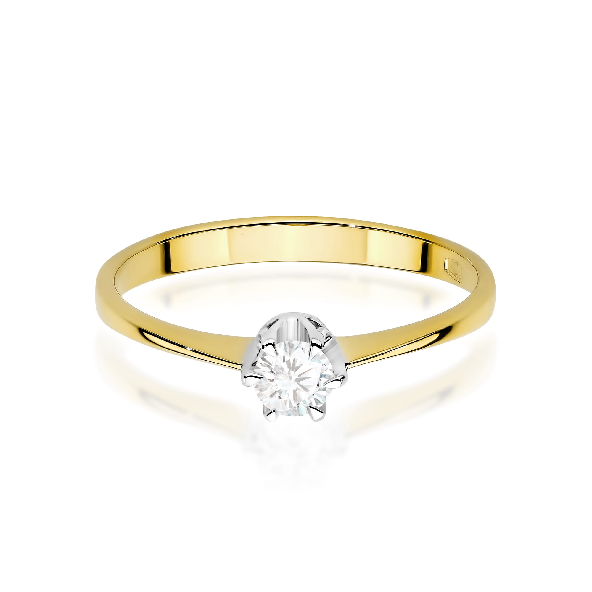 Prsteň W0220 Laboratory Diamond 0,20ct žlté zlato Au 585/1000 - 1