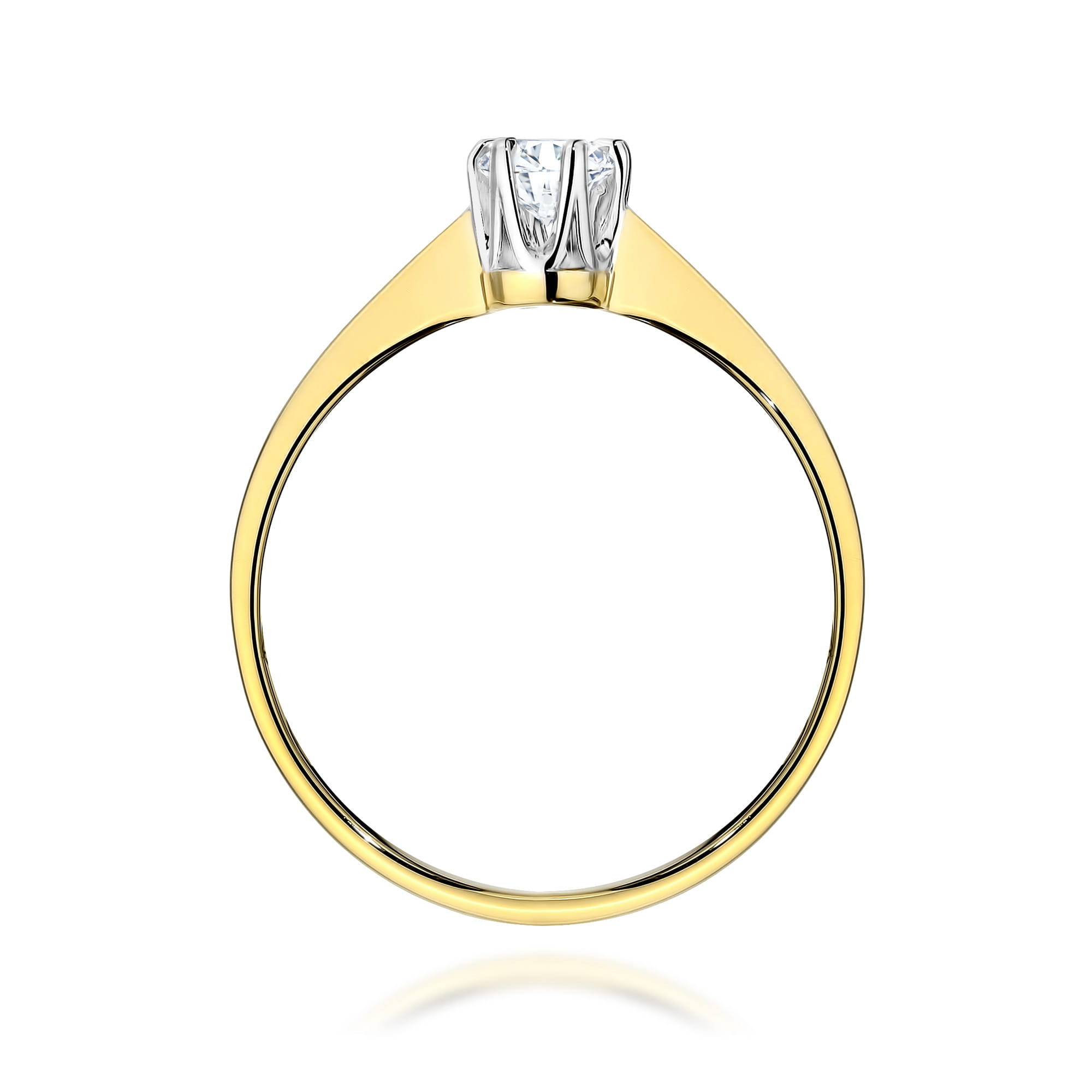 Prsteň W0220 Laboratory Diamond 0,20ct žlté zlato Au 585/1000 - 2