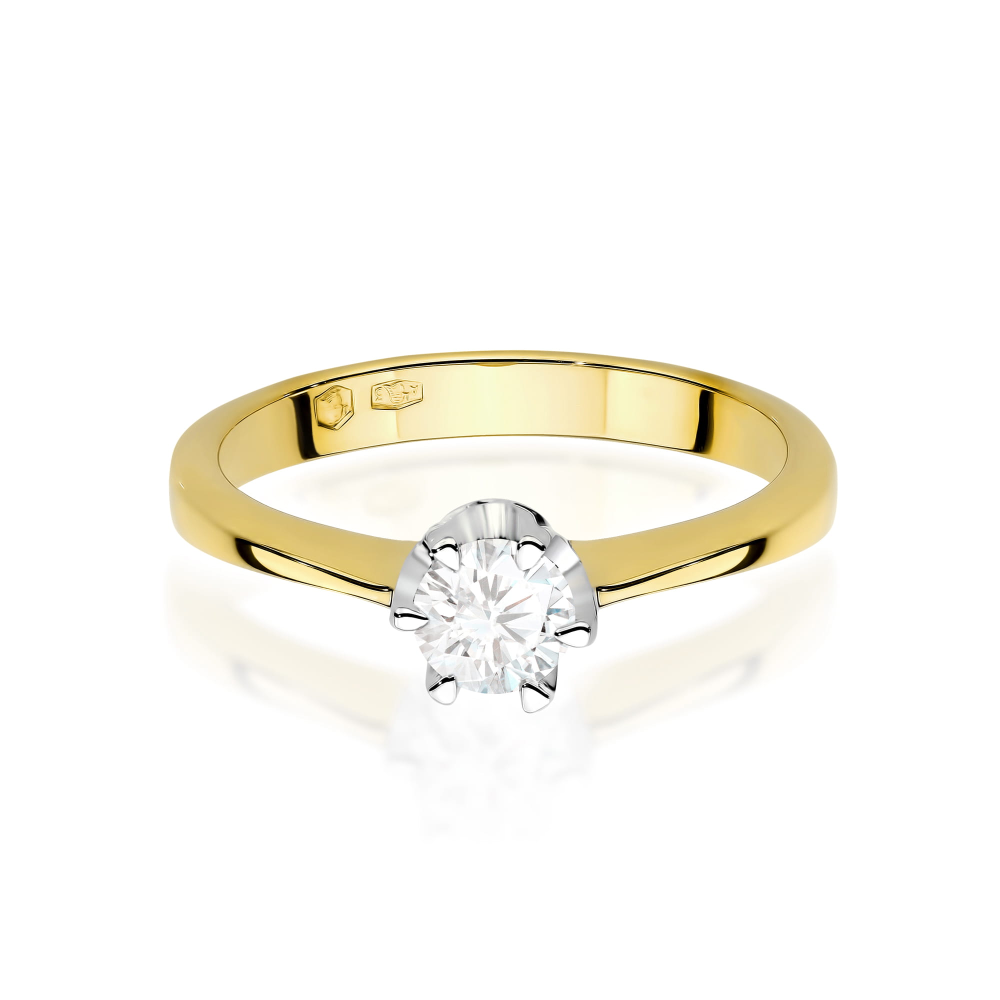 Prsteň W0220 Laboratory Diamond 0,30ct žlté zlato Au 585/1000 - 1