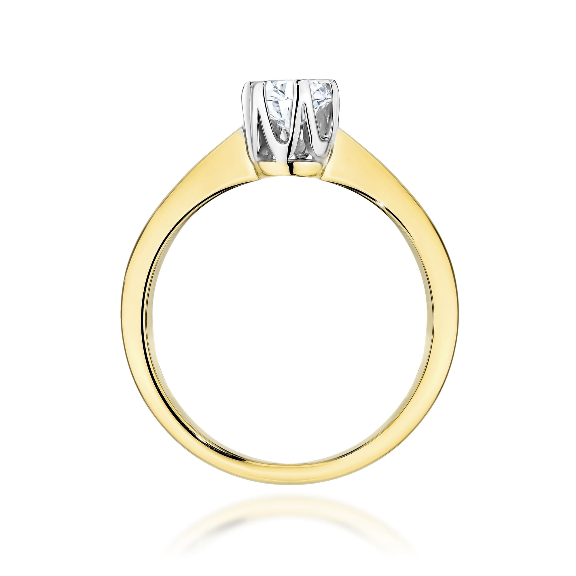Prsteň W0220 Laboratory Diamond 0,40ct žlté zlato Au 585/1000 - 2