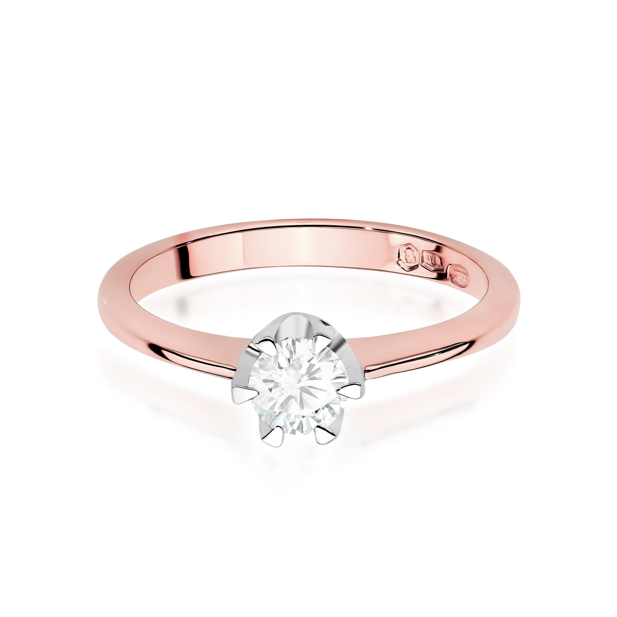 Prsteň W0220 Laboratory Diamond 0,50ct ružové zlato Au 585/1000 - 1