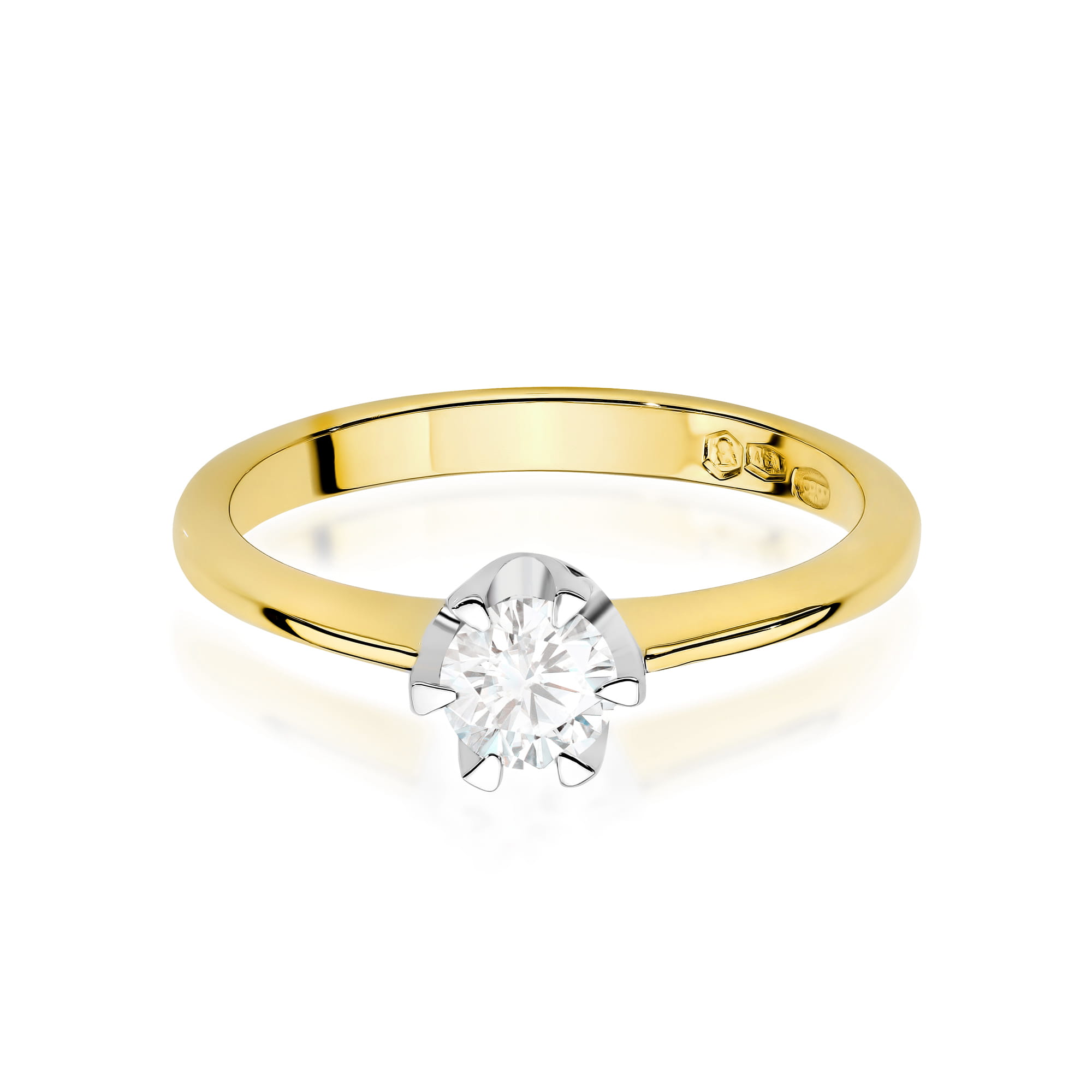 Prsteň W0220 Laboratory Diamond 0,50ct žlté zlato Au 585/1000 - 1