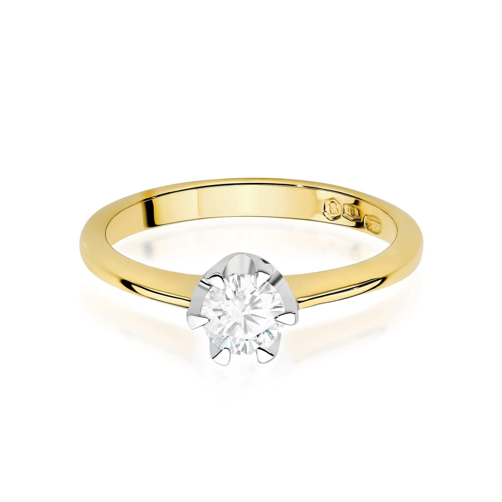 Prsteň W0220 Laboratory Diamond 0,70ct žlté zlato Au 585/1000 - 1