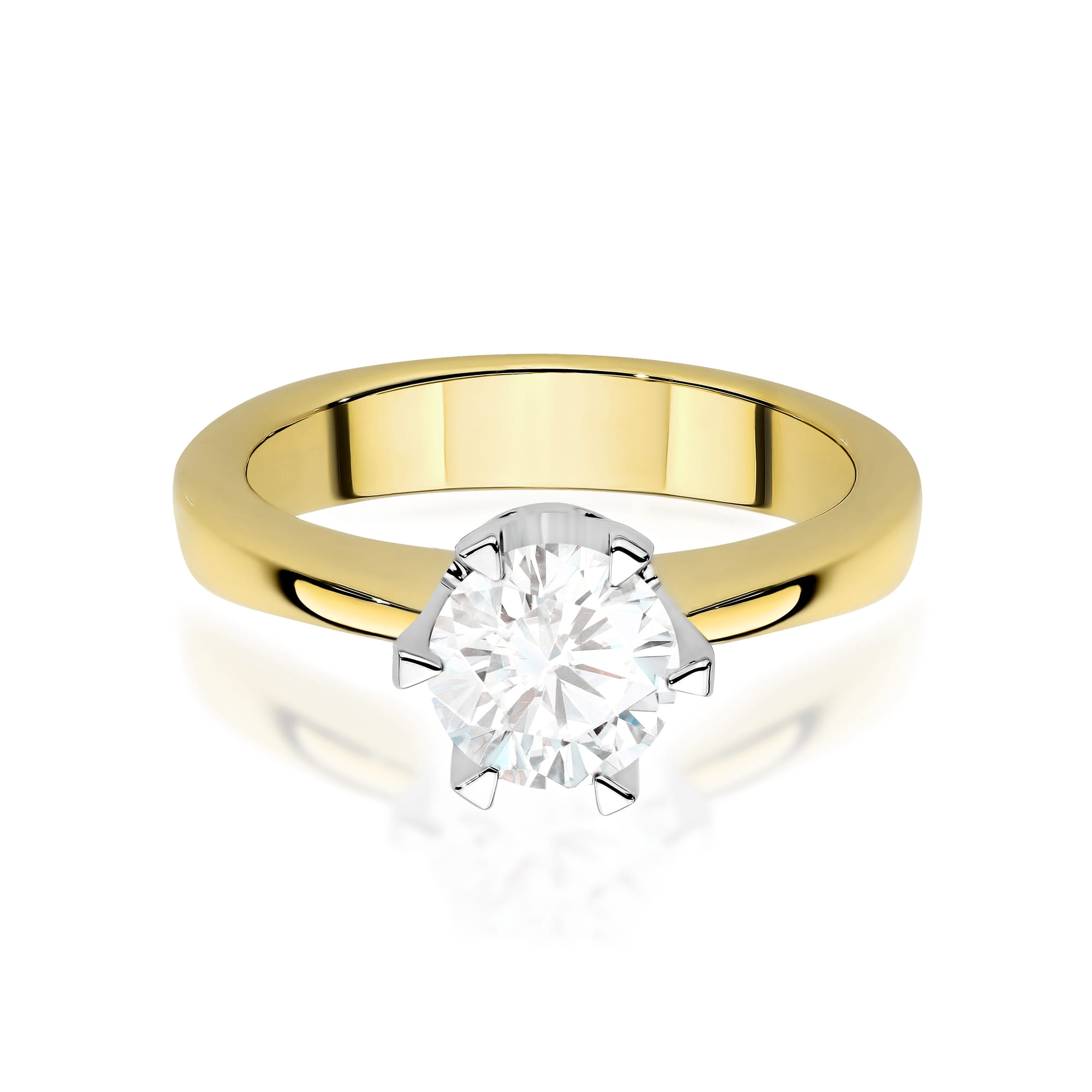 Prsteň W0220 Laboratory Diamond 1,00ct žlté zlato Au 585/1000 - 1