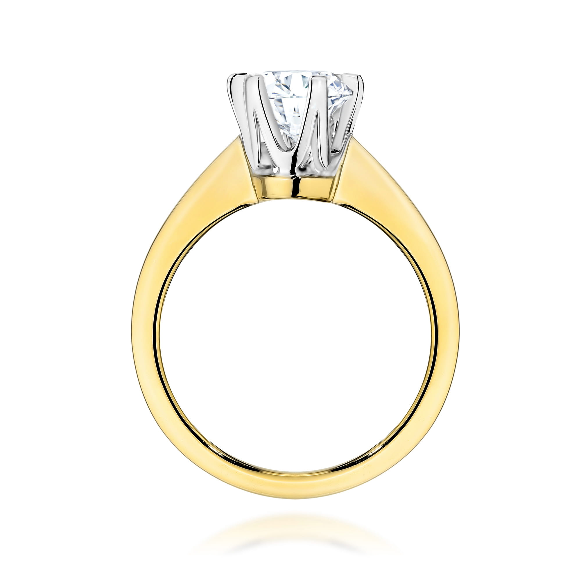 Prsteň W0220 Laboratory Diamond 1,00ct žlté zlato Au 585/1000 - 2