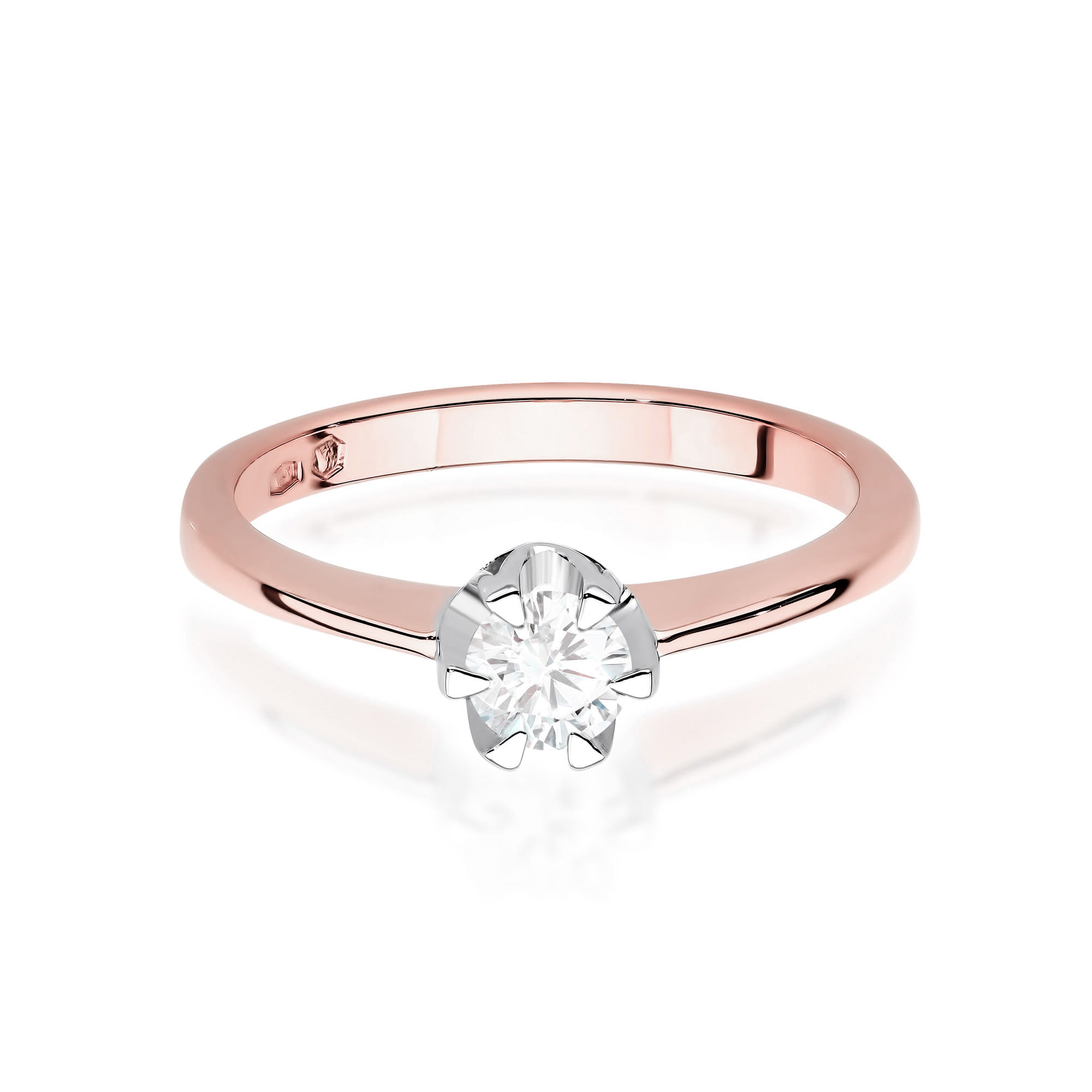 Prsteň W0220 Laboratory Diamond 0,40ct ružové zlato Au 585/1000 - 1