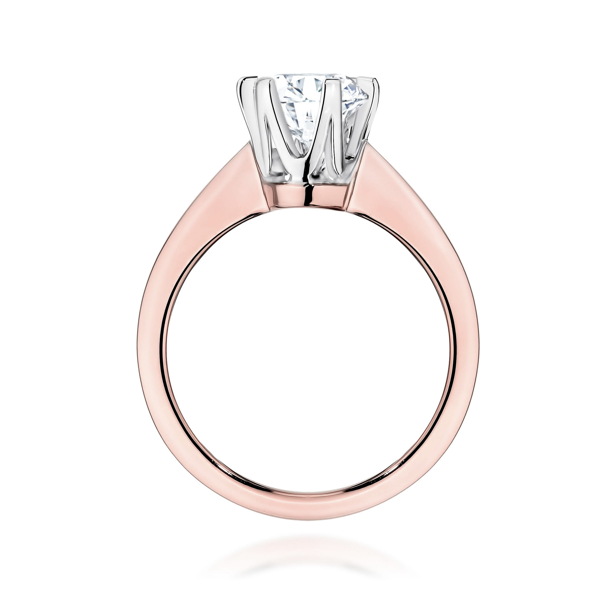 Prsteň W0220 Laboratórny diamant 1,00ct ružové zlato Au 585/1000 - 2
