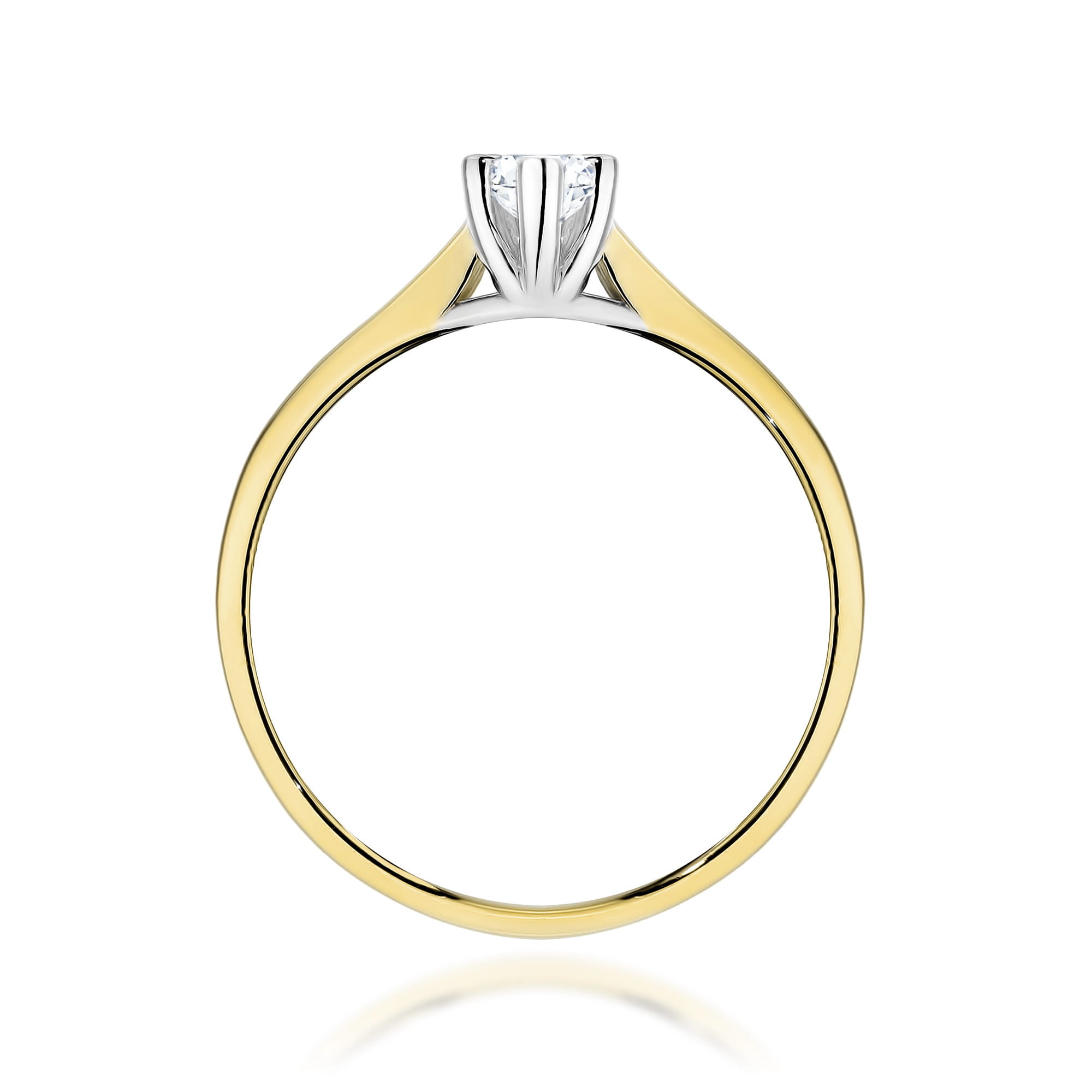 Prsteň W0222 Laboratórny diamant 0,30ct žlté zlato Au 585/1000 - 2