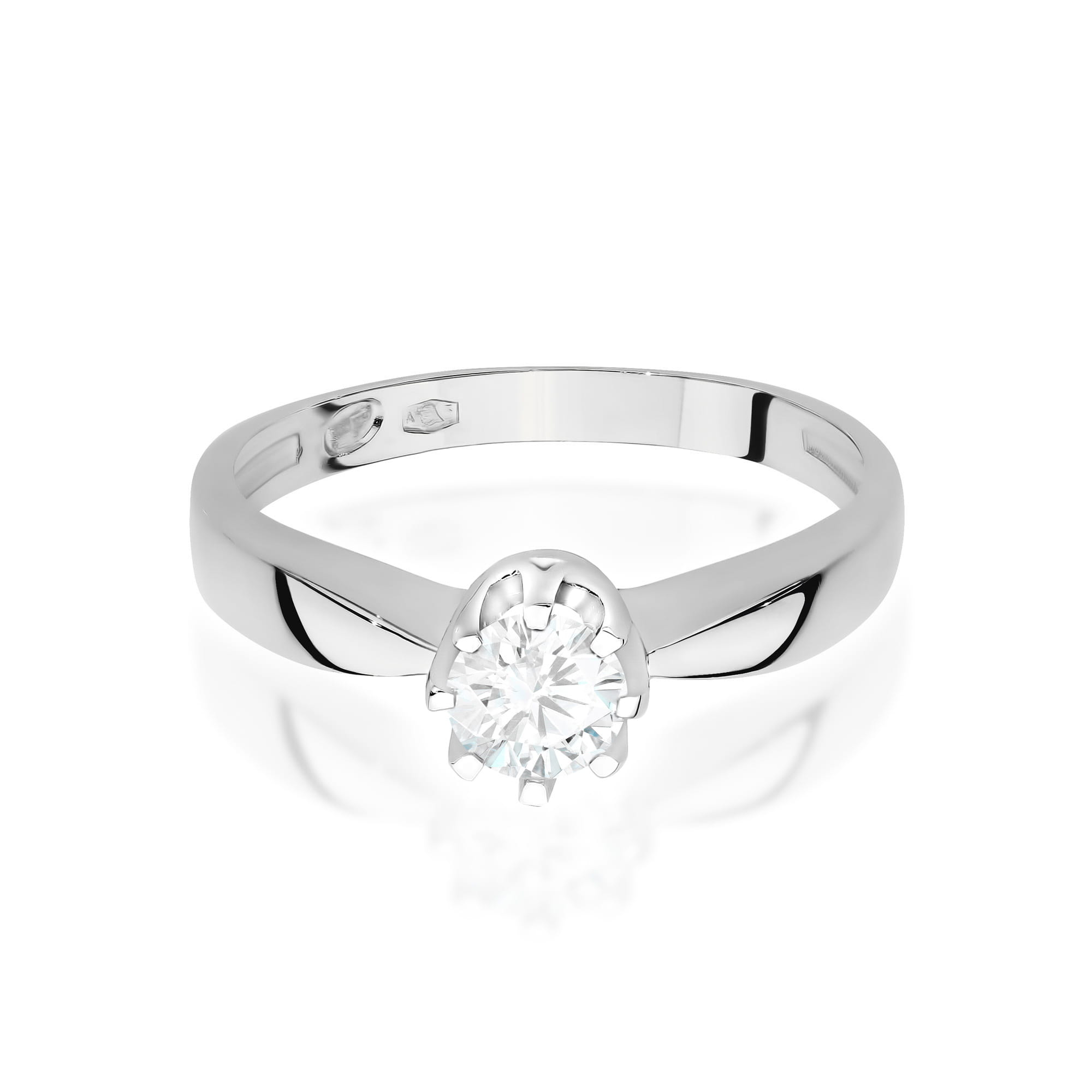 Prsteň W0228 Laboratórny diamant 0,30ct biele zlato Au 585/1000 - 1