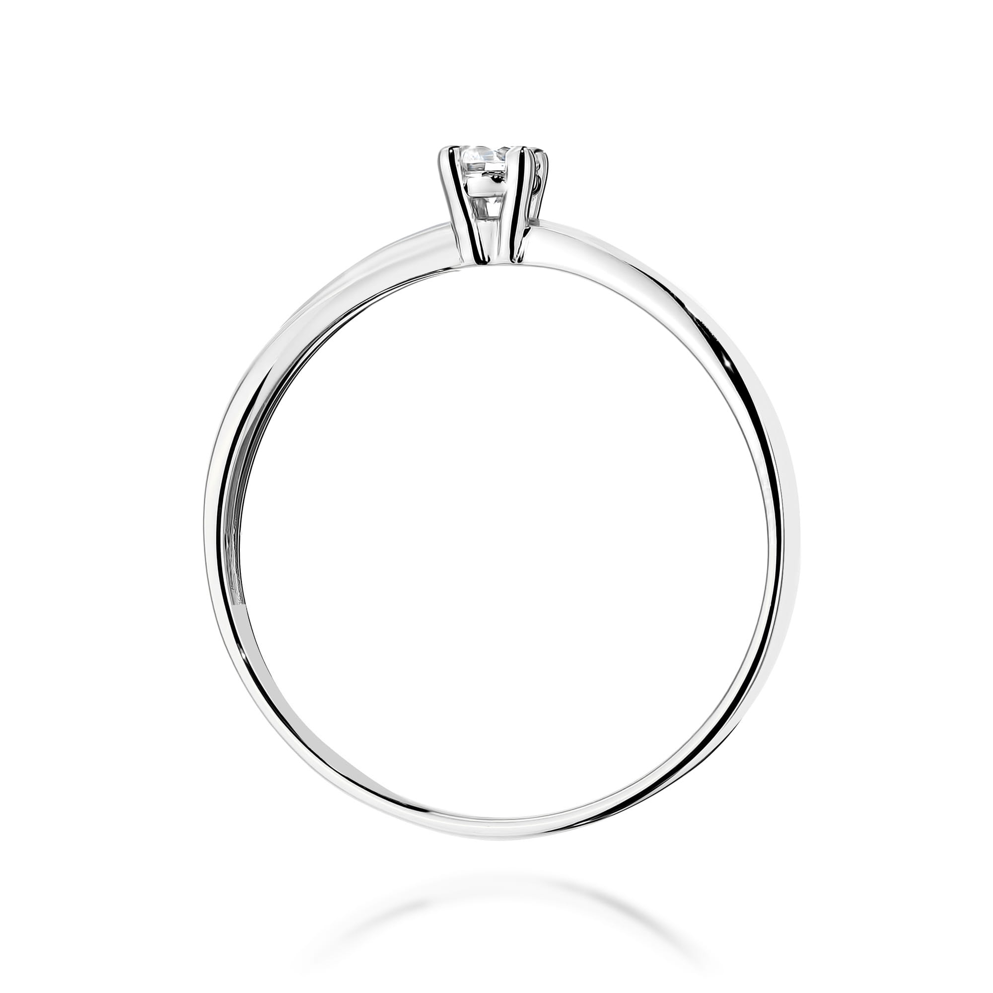Prsteň W0230 Laboratórny diamant 0,10ct biele zlato Au 585/1000 - 2