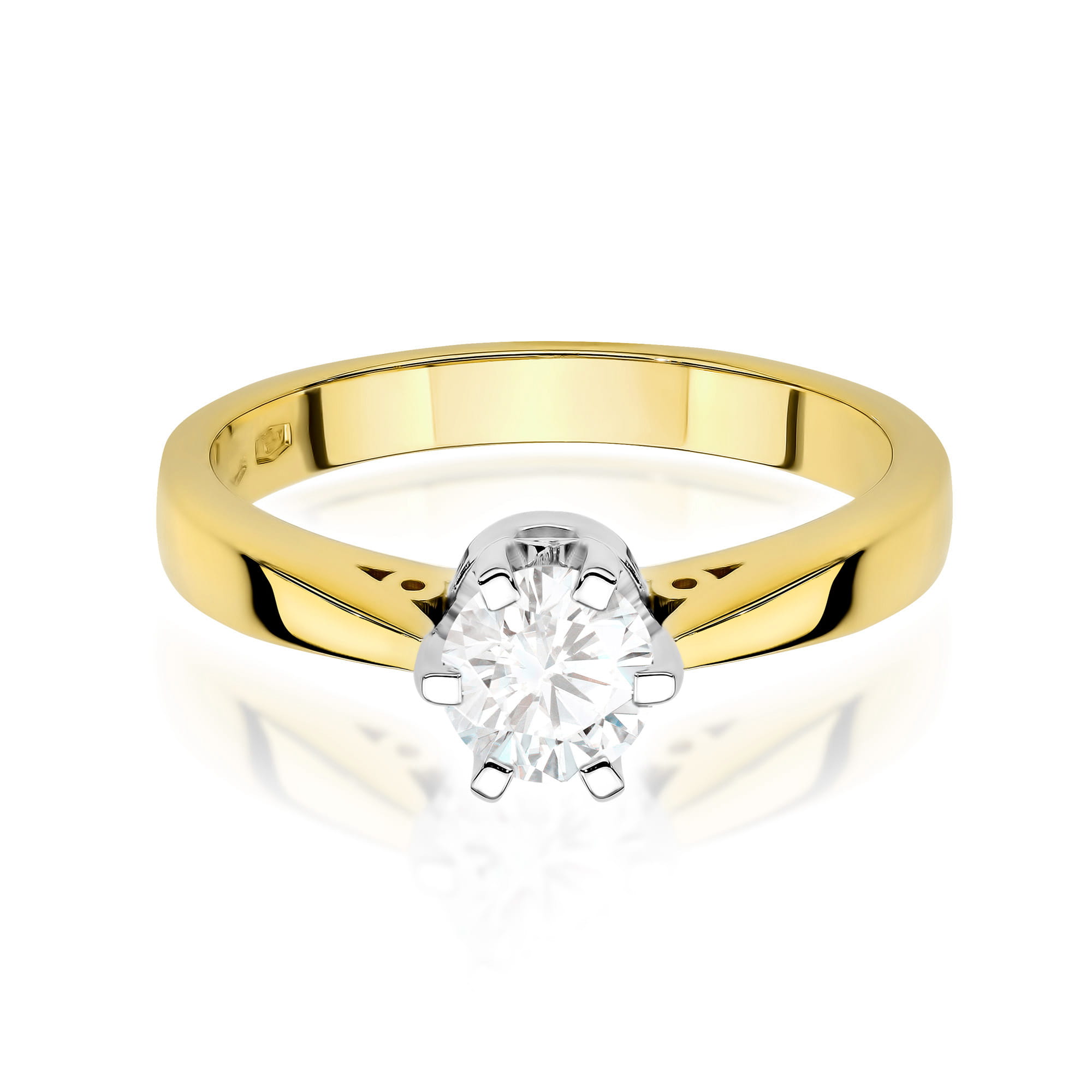 Prsteň W0234 Laboratory Diamond 1,00ct žlté zlato Au 585/1000 - 1