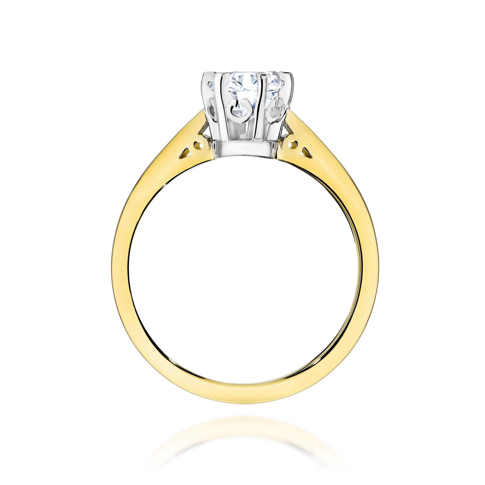 Prsteň W0234 Laboratory Diamond 1,00ct žlté zlato Au 585/1000 - 2