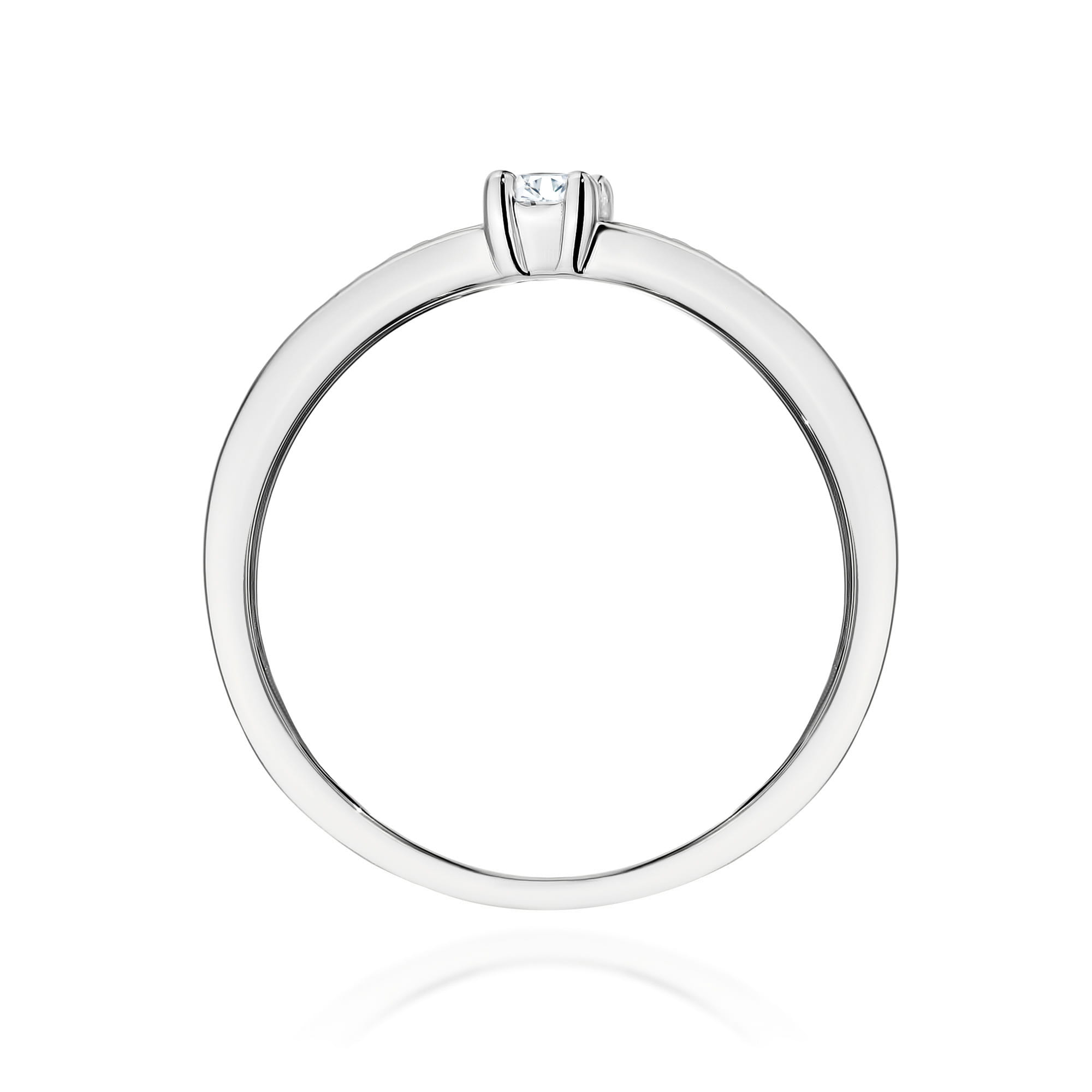 Prsteň W0288 Laboratory Diamond 0,08ct biele zlato Au 585/1000 - 2