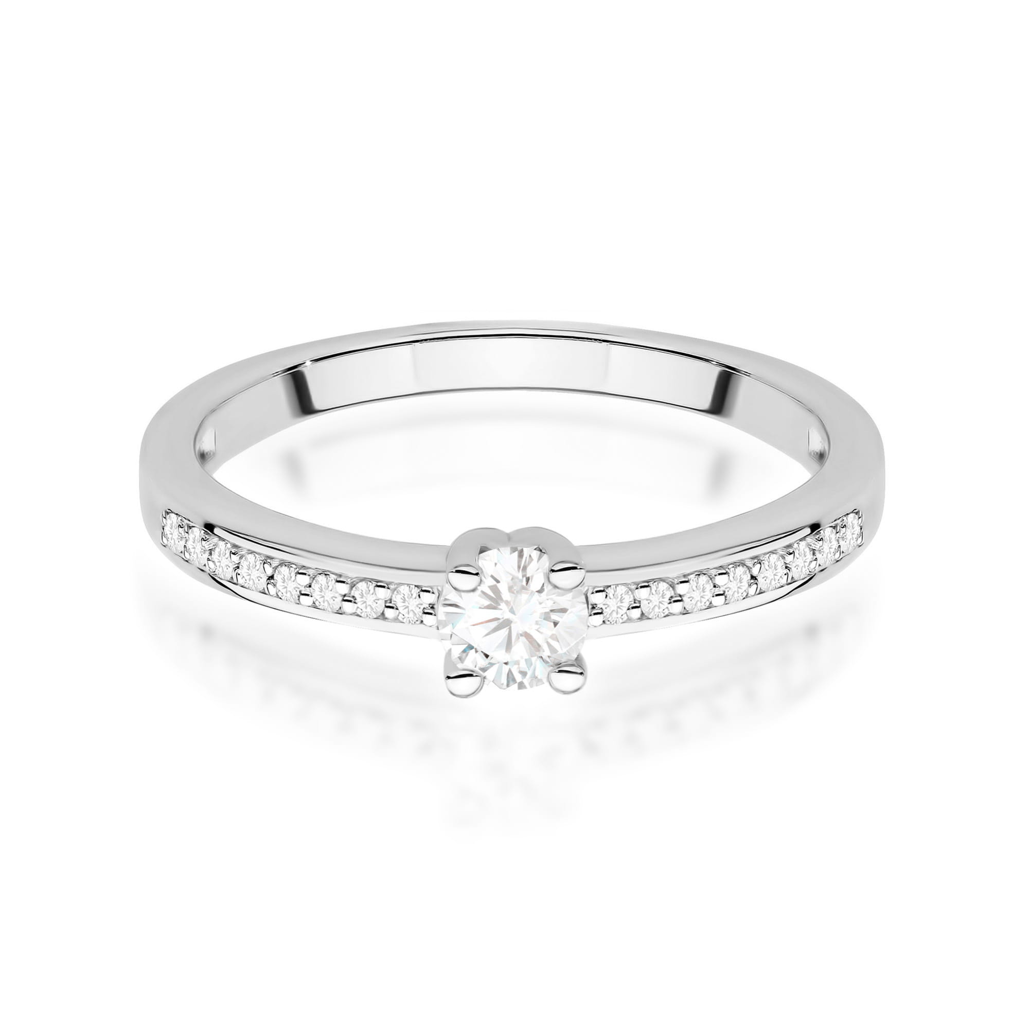 Prsteň W0288 Laboratory Diamond 0,20ct biele zlato Au 585/1000 - 1