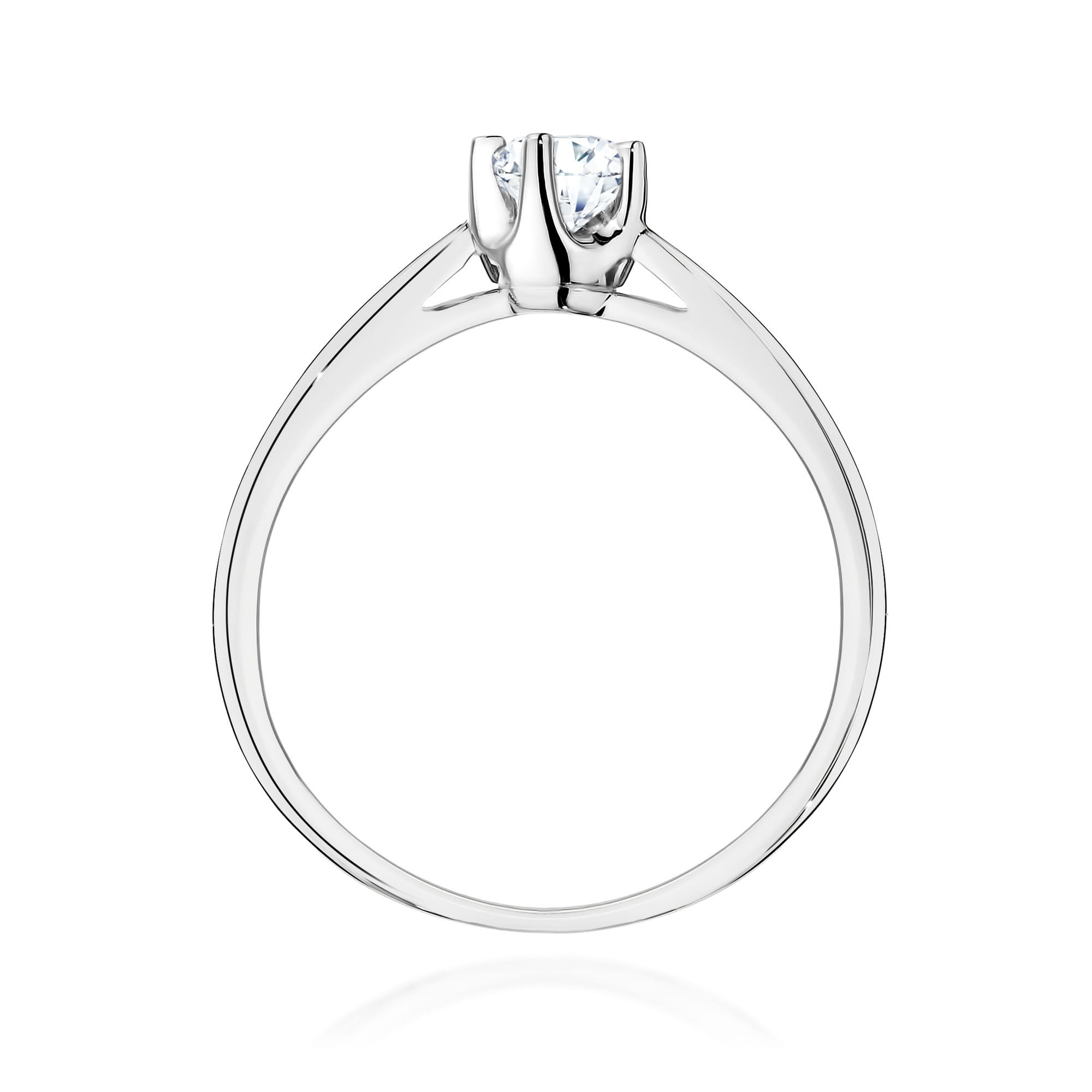 Prsteň W0293 Laboratórny diamant 0,20ct biele zlato Au 585/1000 - 2