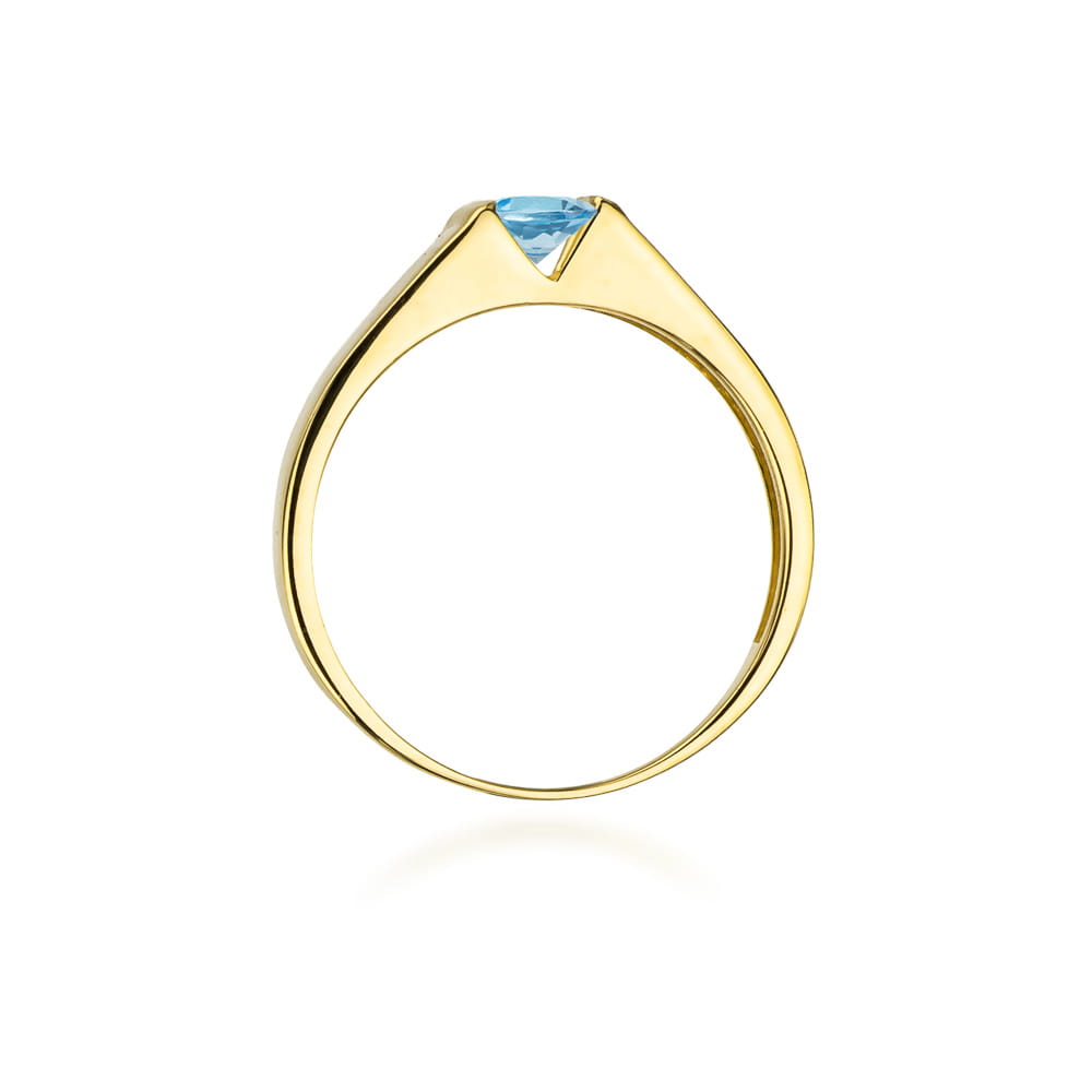 W033 Topaz prsteň 0,25ct žlté zlato Au 585/1000 - 2