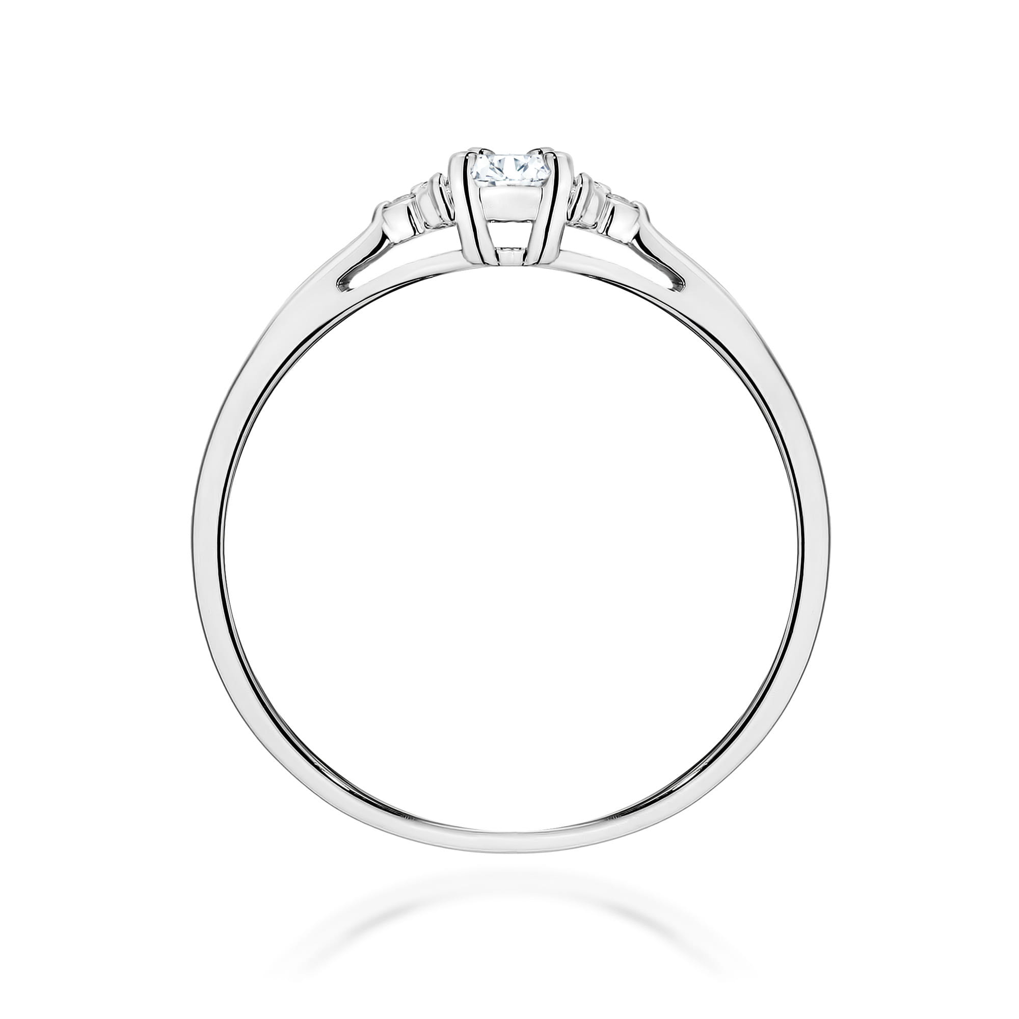 Prsteň W0428 Laboratórny diamant 0,10ct biele zlato Au 585/1000 - 2