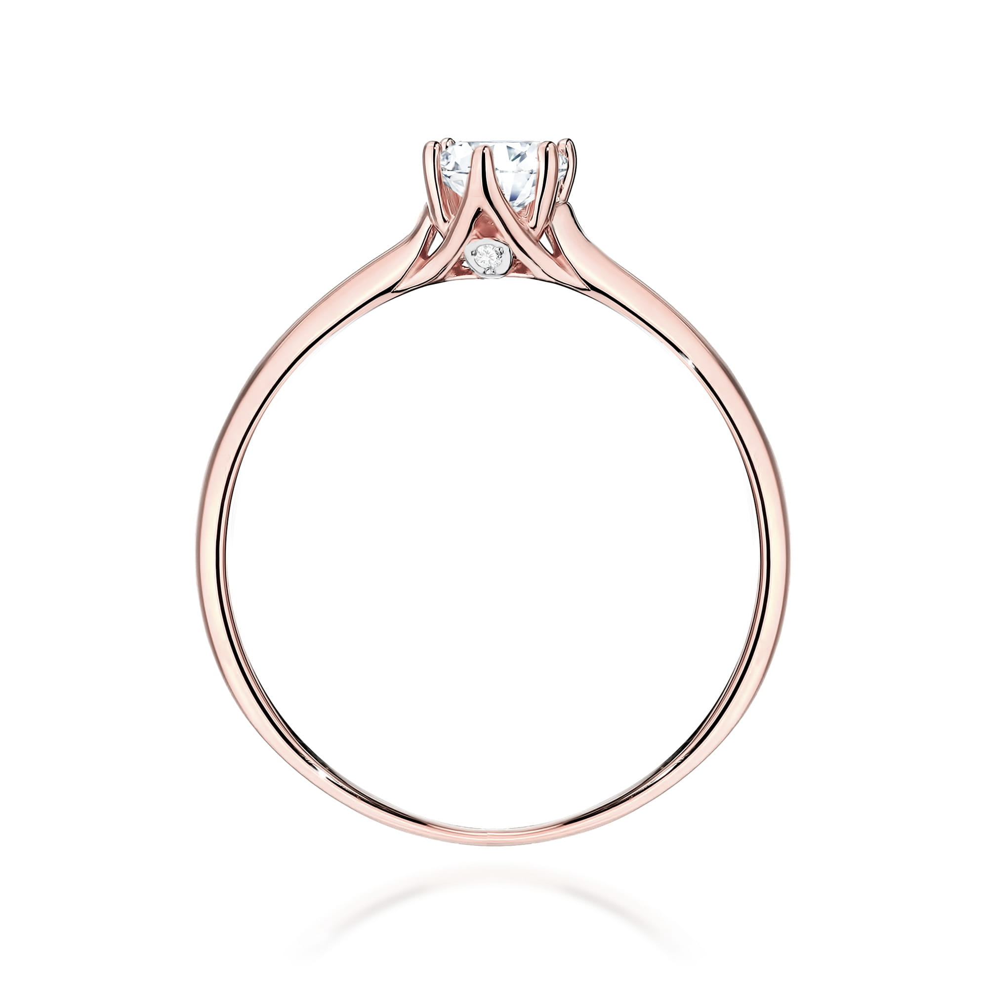 Prsteň W0499 Laboratory Diamond 0,25ct ružové zlato Au 585/1000 - 2