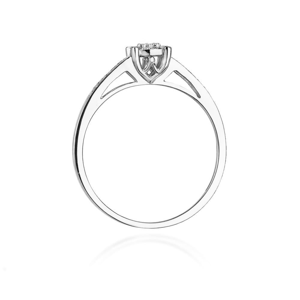 Prsteň W055 Diamant 0,08ct biele zlato Au 585/1000 - 2