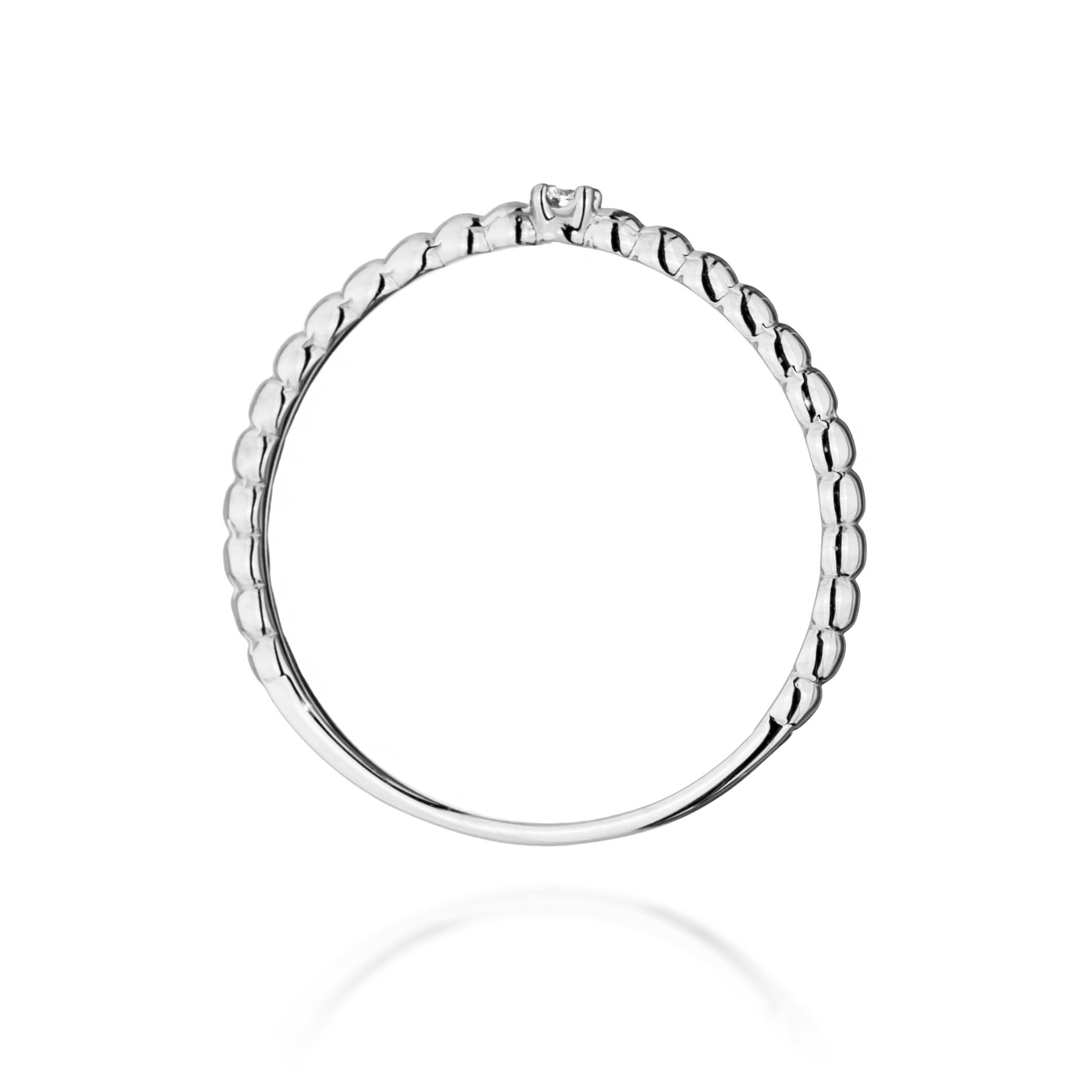 Prsteň W0601 Diamant 0,02ct biele zlato Au 585/1000 - 2