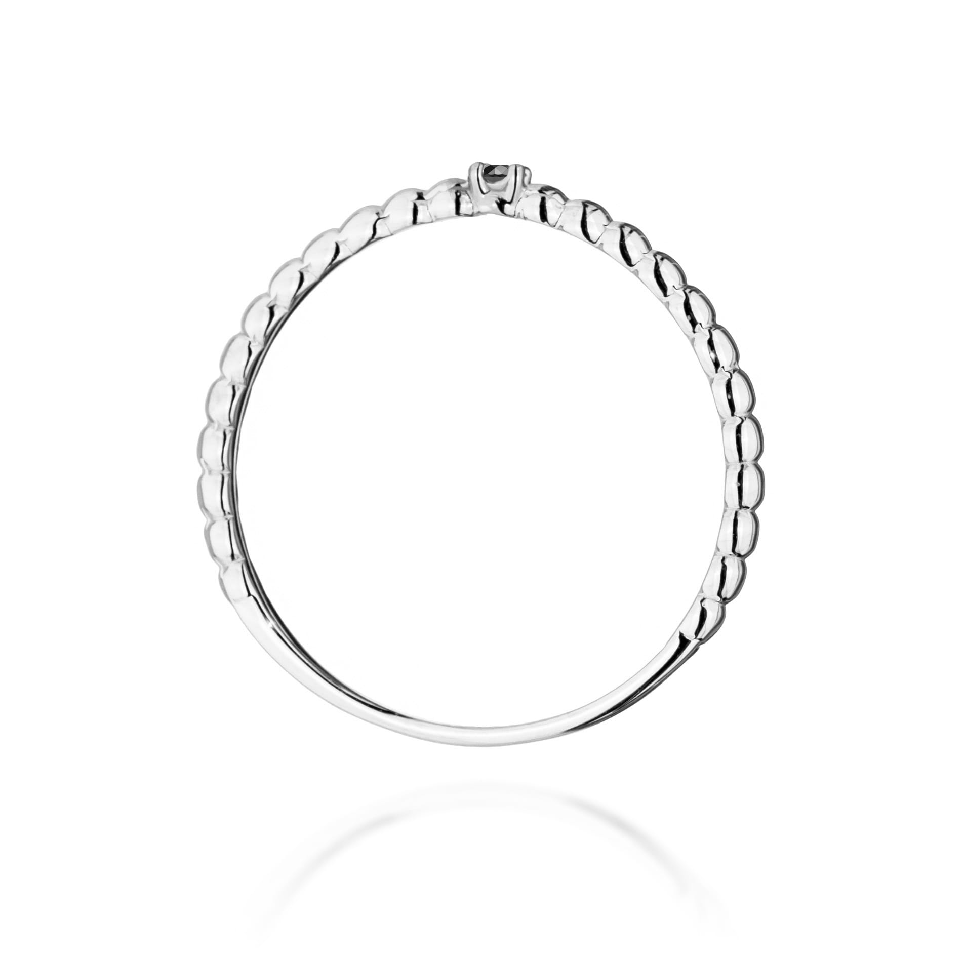 Prsteň W0601 Black Diamond 0,02ct biele zlato Au 585/1000 - 2
