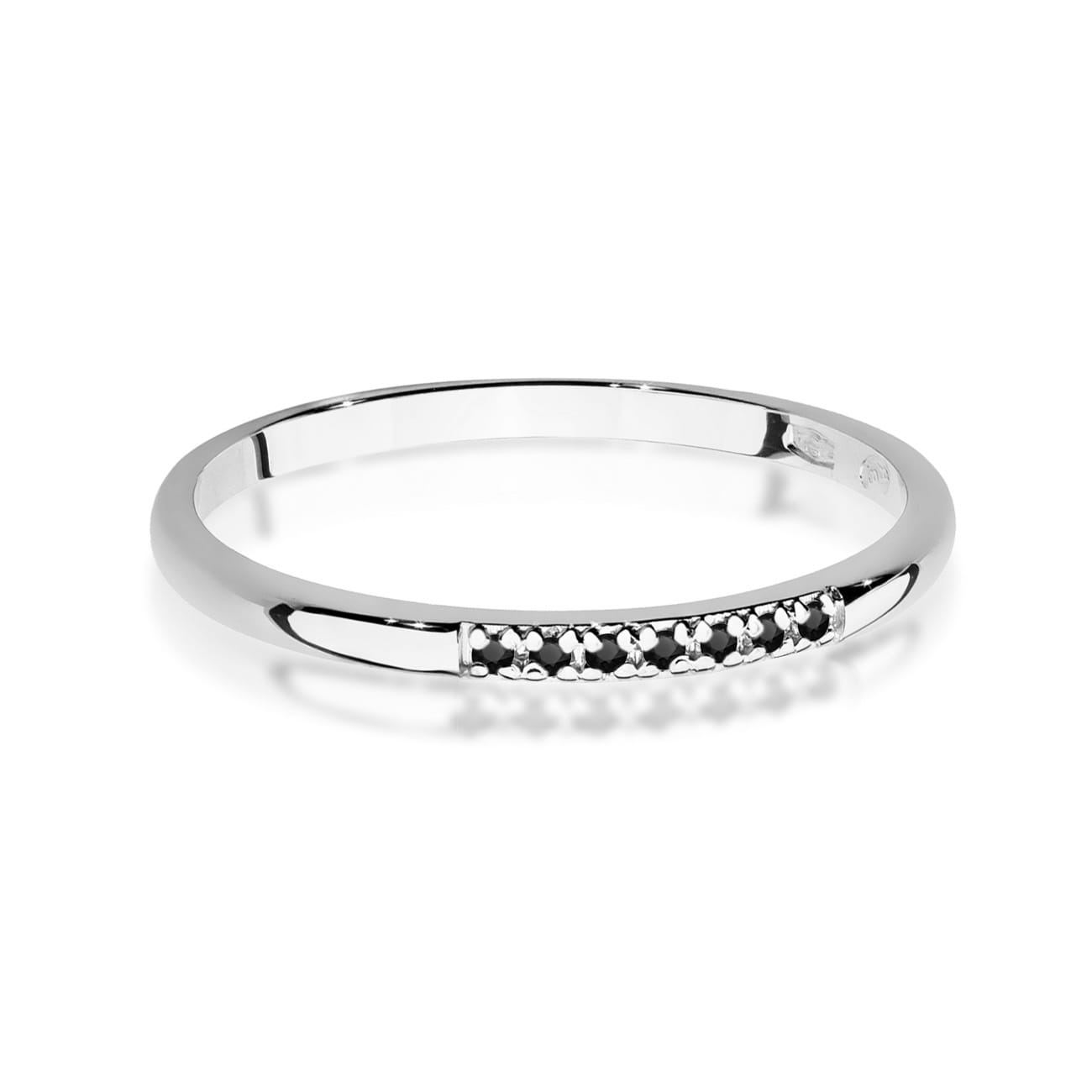Prsteň W0607 s diamantmi, biele zlato Au 585/1000 - 1