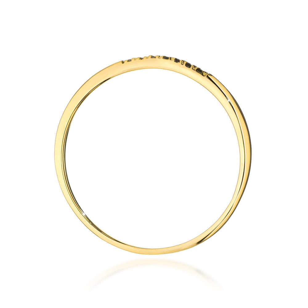 Prsteň W0607 s diamantmi, žlté zlato Au 585/1000 - 2