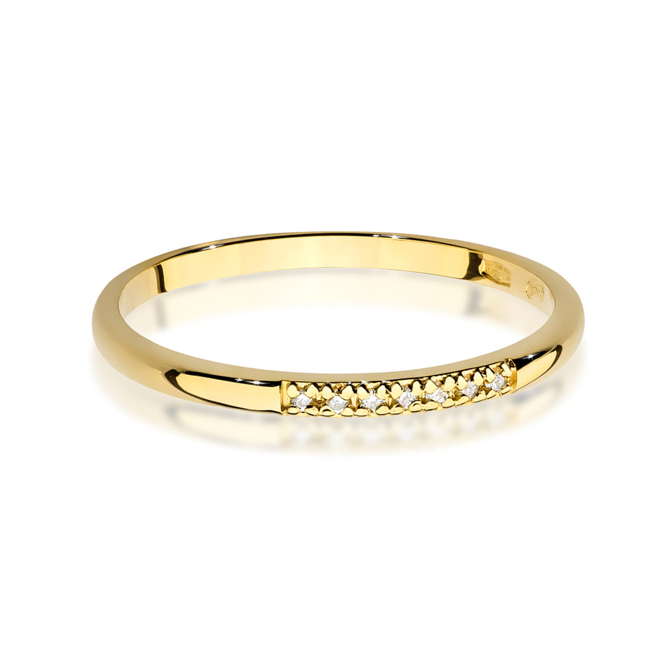 Prsteň W0607 s diamantmi, žlté zlato Au 585/1000 - 1