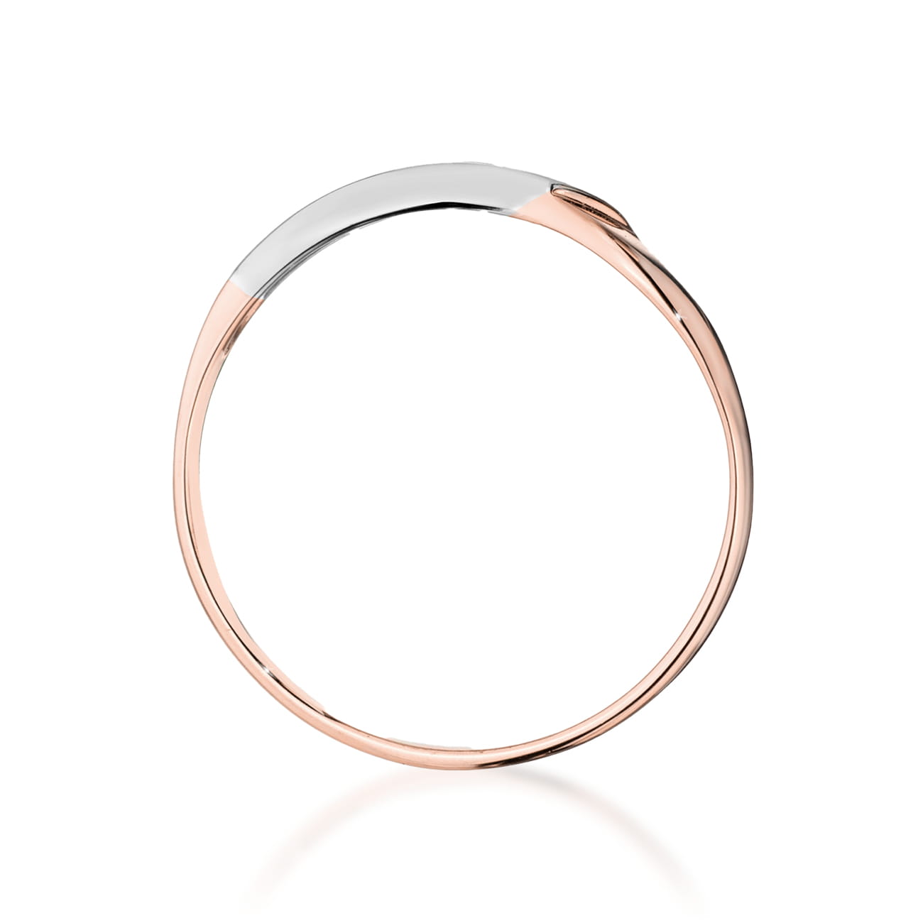 Prsteň W0609 Diamant 0,04ct ružové zlato Au 585/1000 - 2