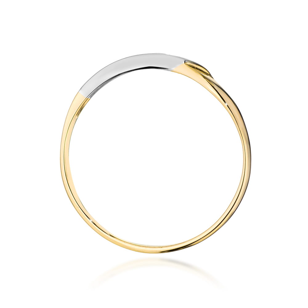 Prsteň W0609 Diamant 0,04ct žlté zlato Au 585/1000 - 2